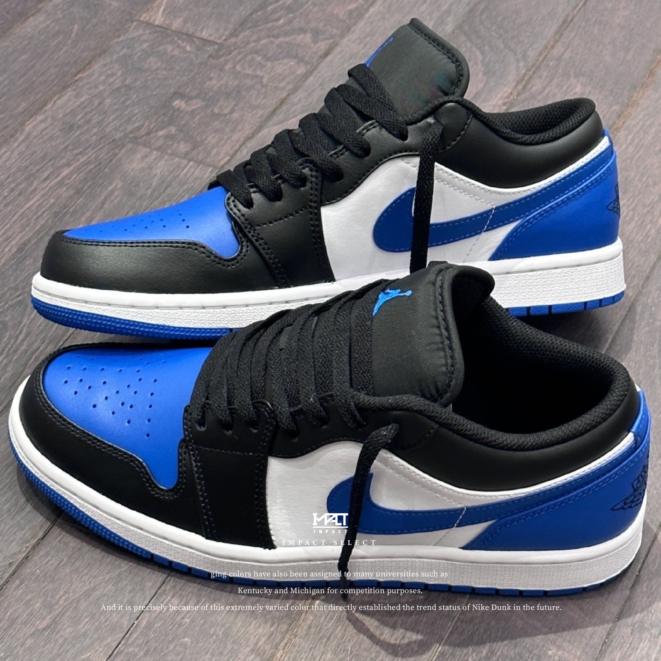 Nike Air Jordan 1 Low 小閃電 藍黑腳趾 553558-140 / 553560-140