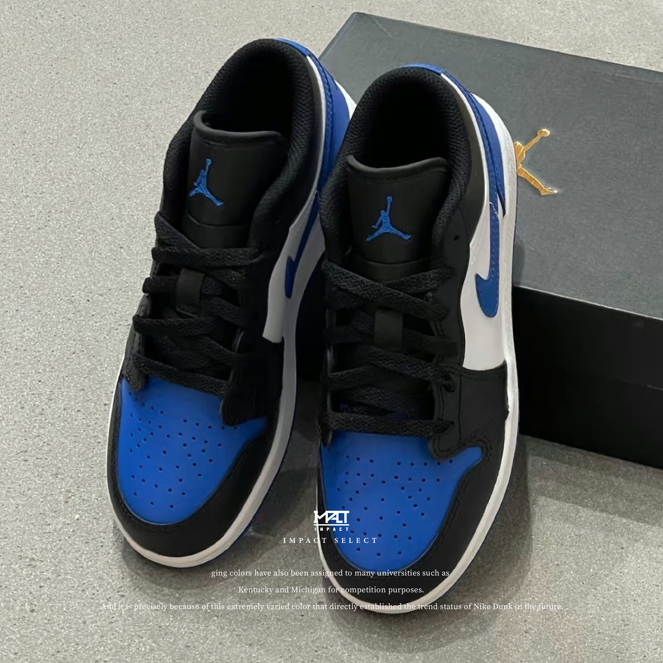 Nike Air Jordan 1 Low 小閃電藍黑腳趾553558-140