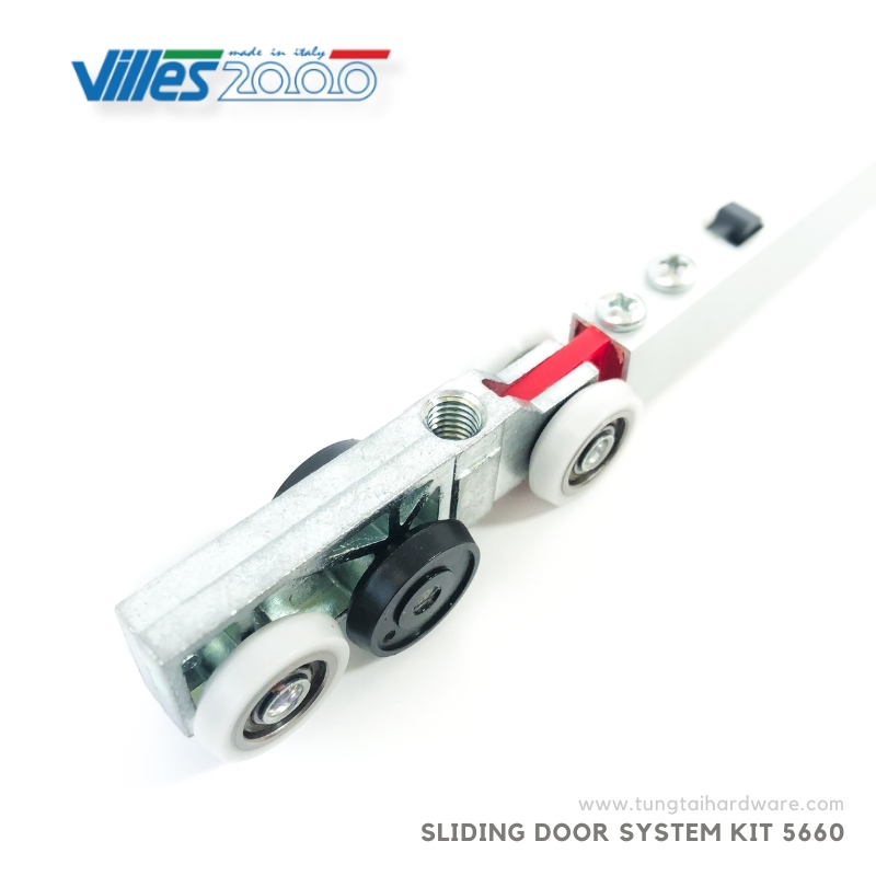 Villes2000 S-2215-100 意大利帯雙阻尼無聲趟門吊轆- Min 580mm