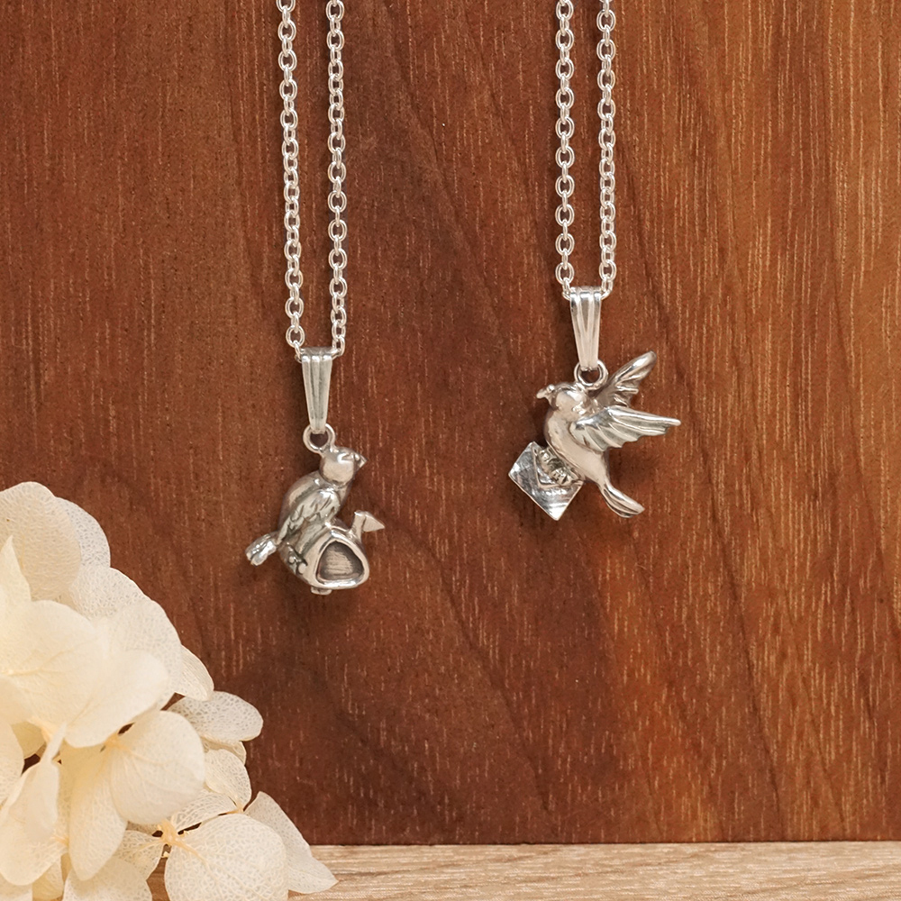 限量絕版設計 幸福信鴿-傳遞  925純銀項鍊