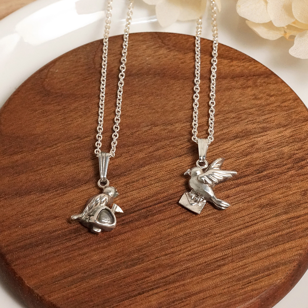 限量絕版設計 幸福信鴿-傳遞  925純銀項鍊