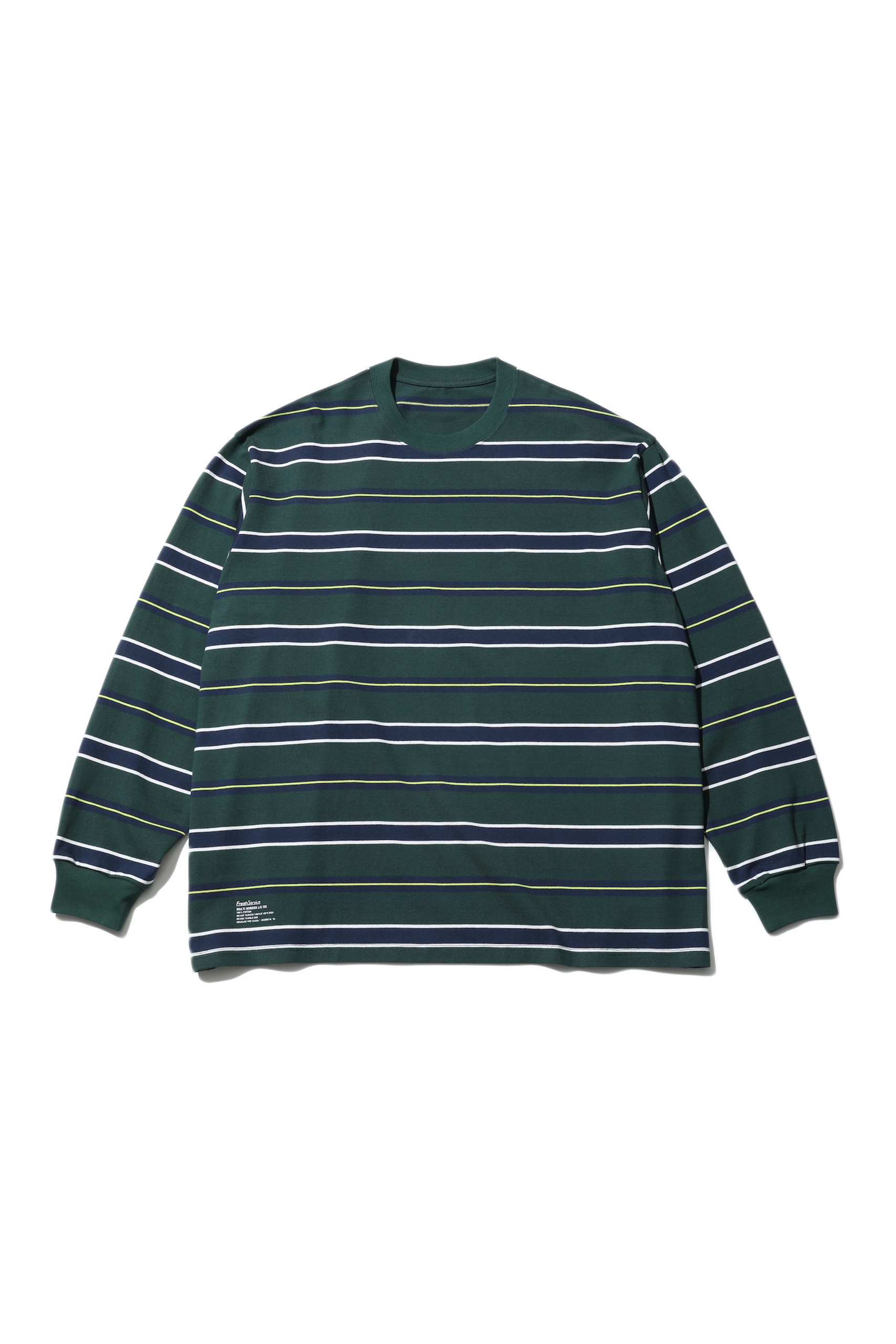 FRESH SERVICE MULTI BORDER L/S TEE