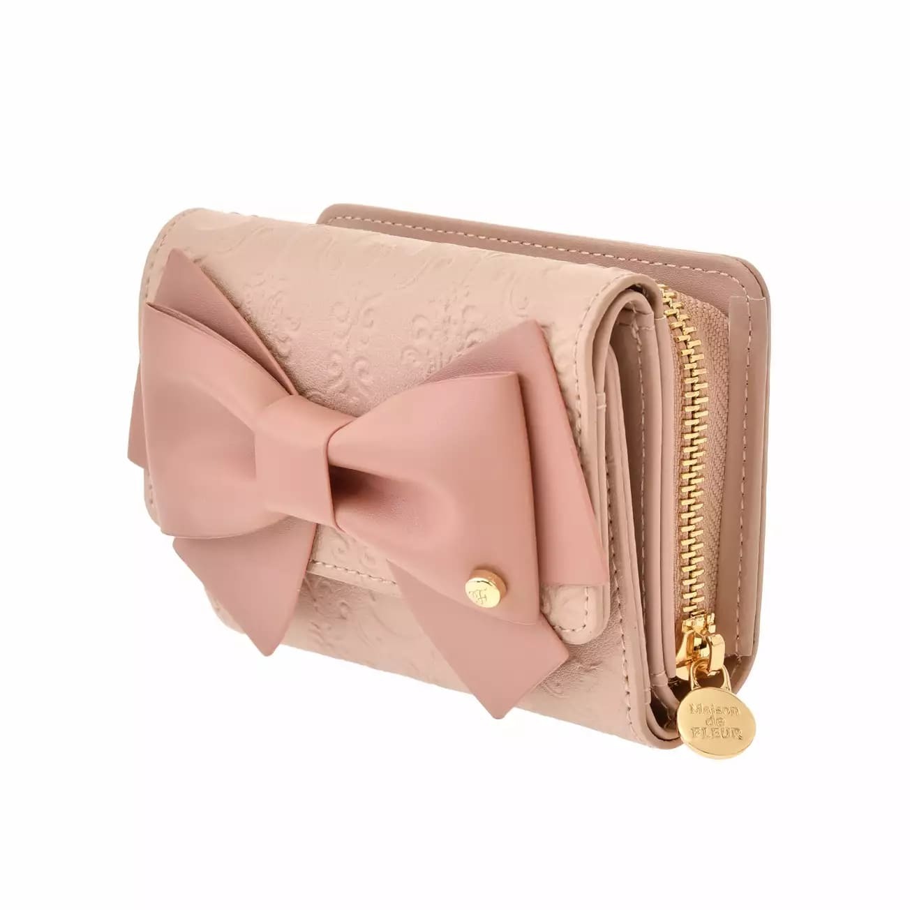 DISNEY [Maison de FLEUR] Marie Cat Wallet/Wallet Ribbon