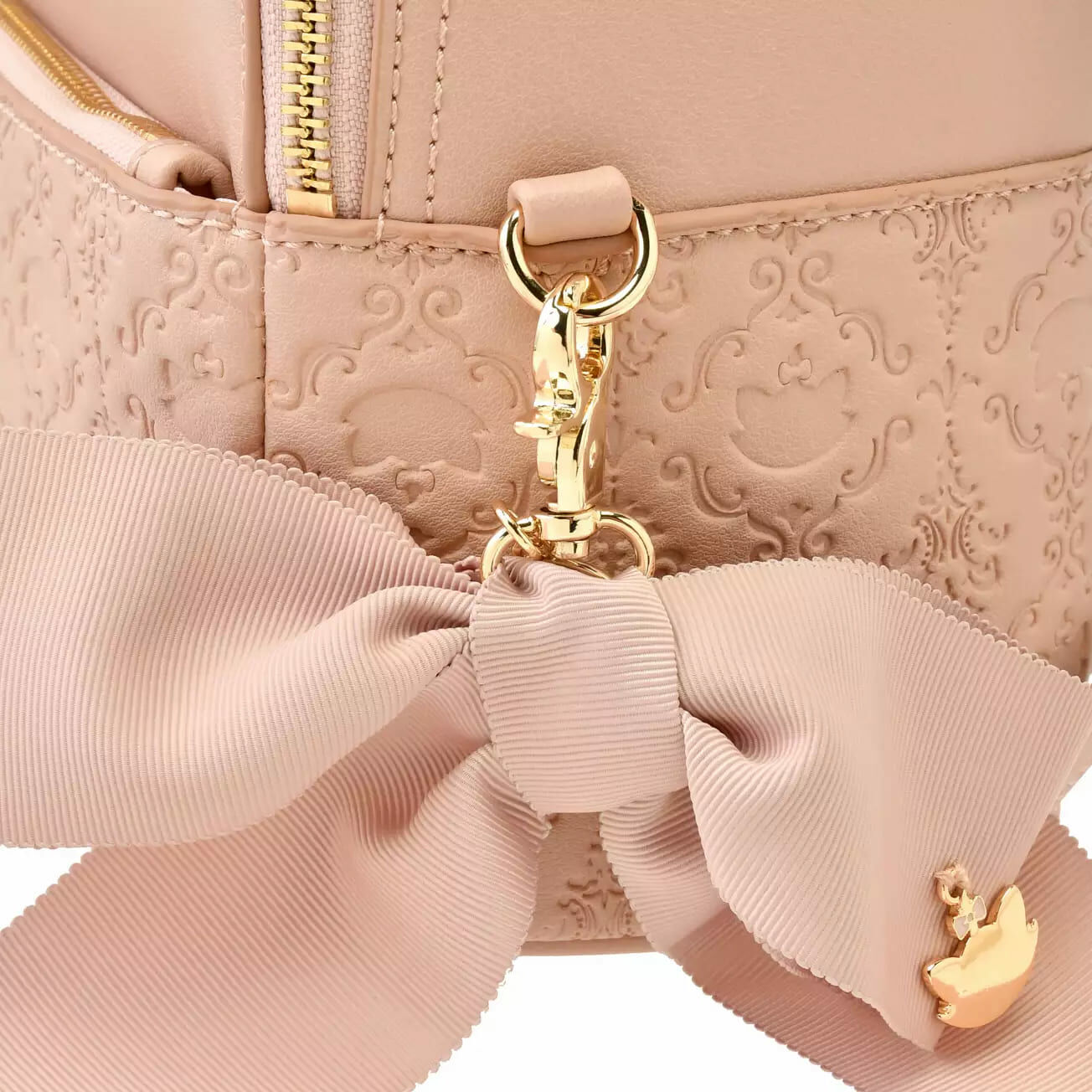 DISNEY [Maison de FLEUR] Marie Cat Rucksack/Backpack With Charm And Ribbon