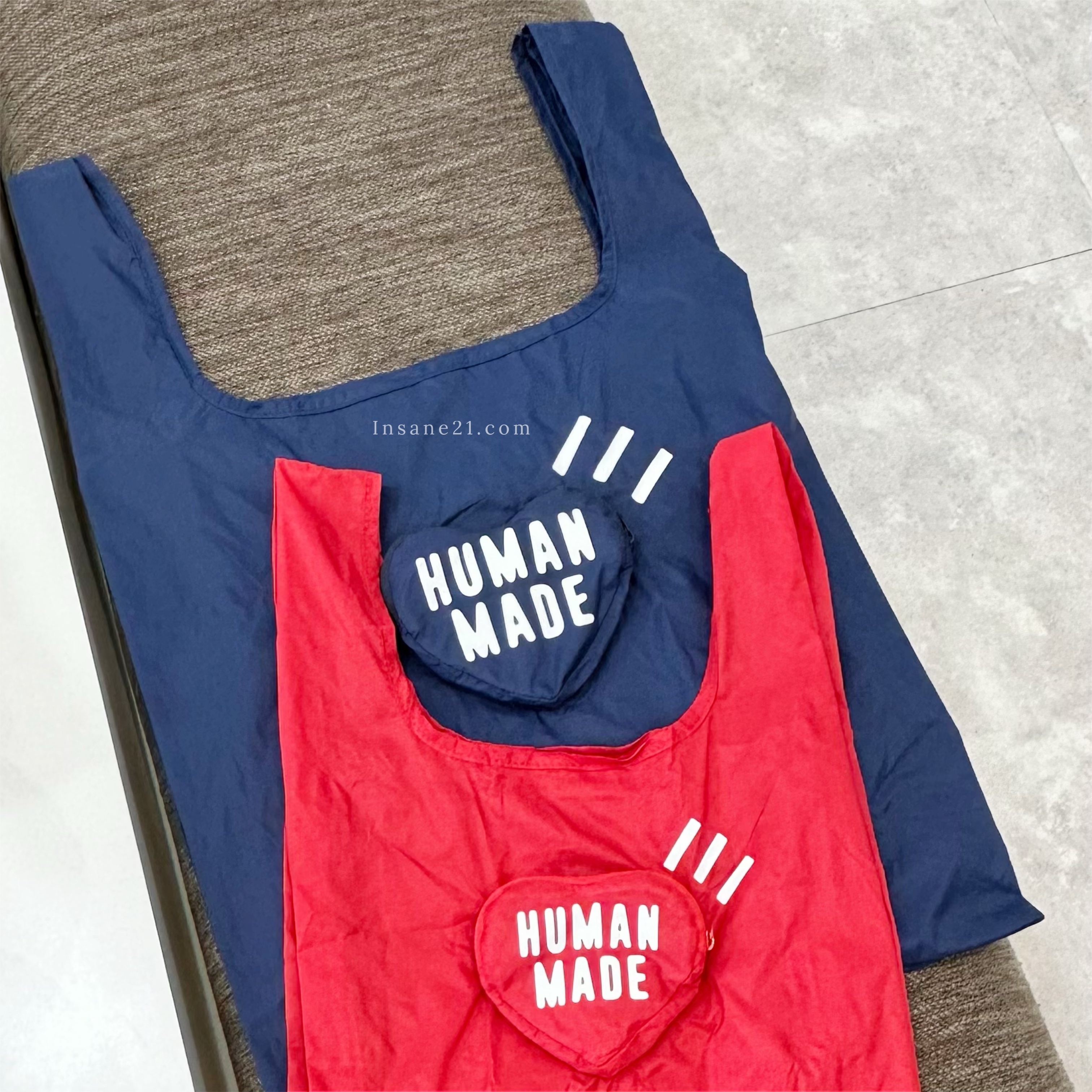 HUMAN MADE 愛心 環保購物袋 深藍 袋子 / 現貨