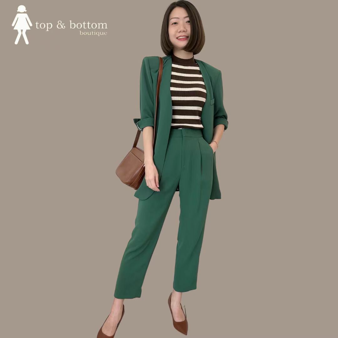 SOLID SLIM FIT ANKLE PANT