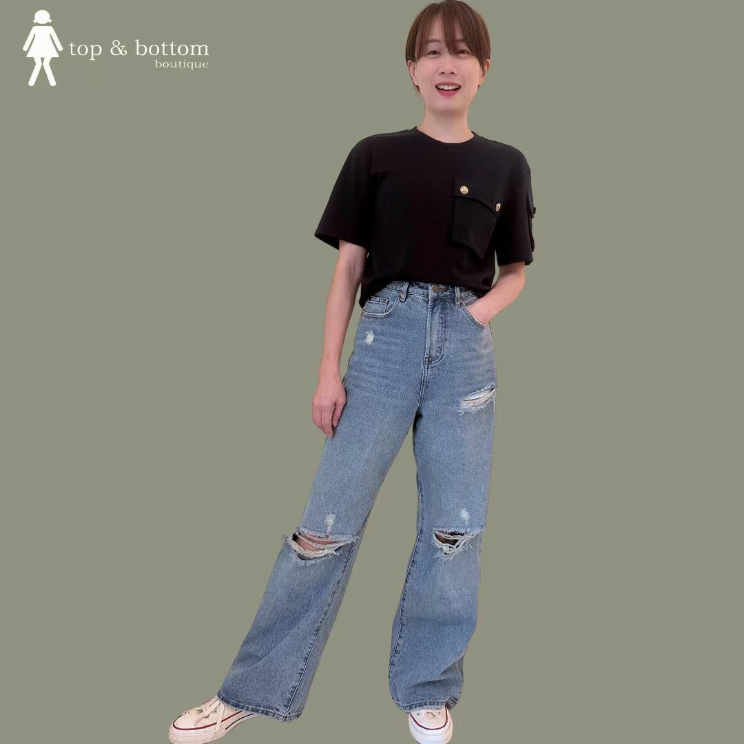 S/SLEEVE 3D POCKET BLOUSE