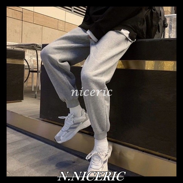 [Nice日韓歐美代購］韓國🇰🇷縮口 長褲 棉褲 素面 縮口長褲 運動長褲 休閒長褲