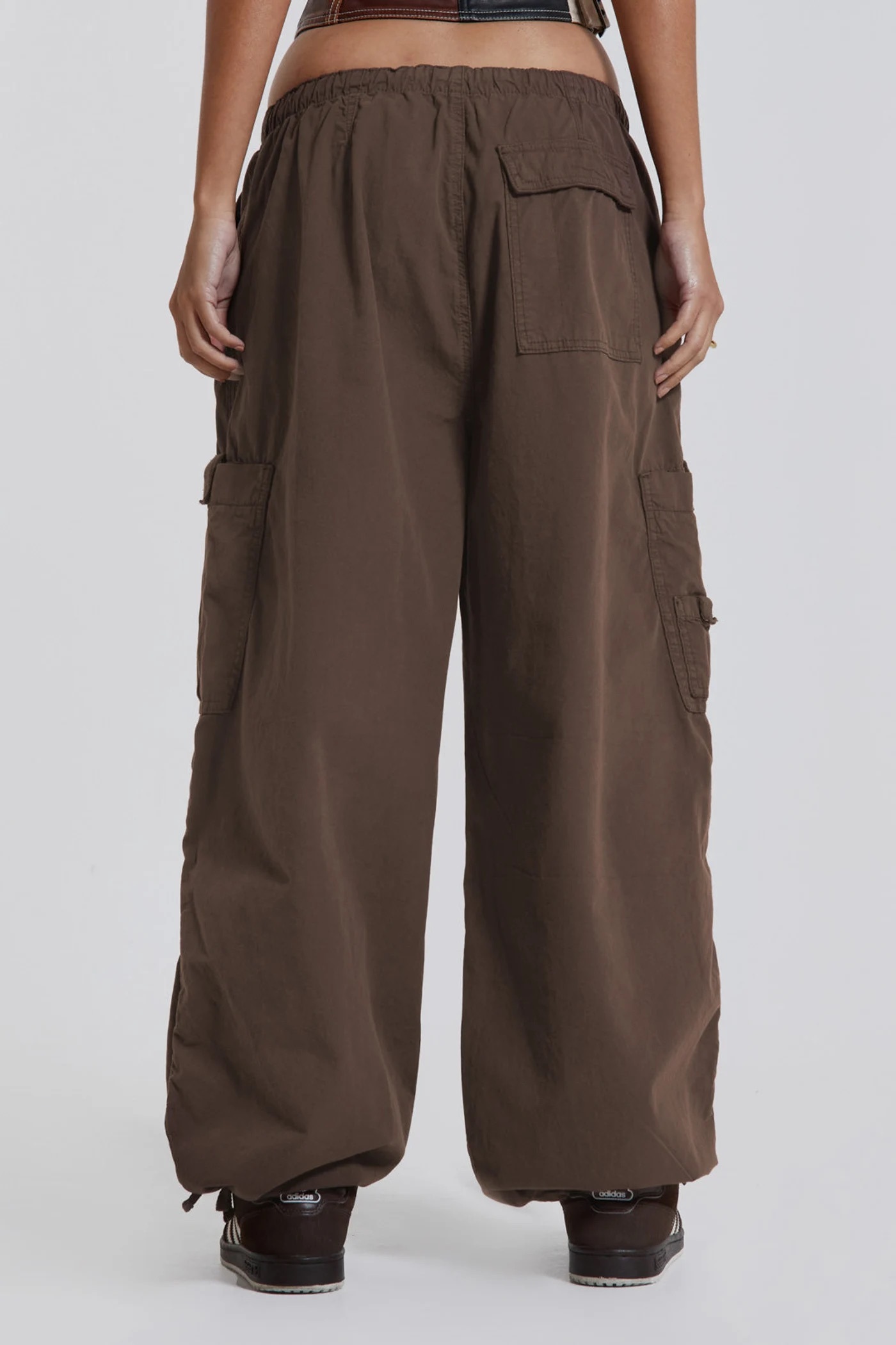 JADED LONDON 咖啡色工裝褲Brown Parachute Cargo Pants