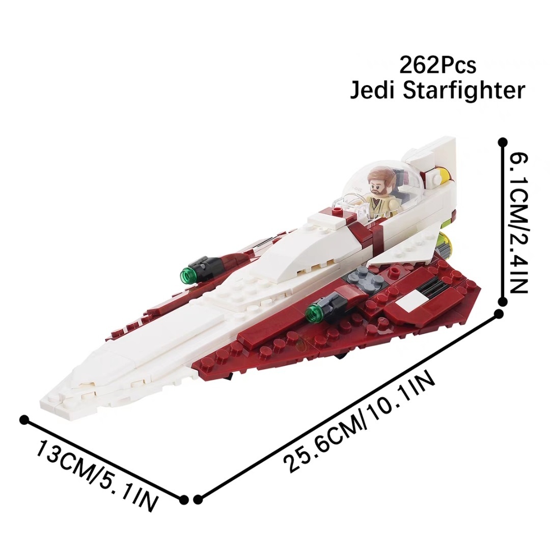 MOC Jedi Star Fighter Star Wars Buildings Set Fit Lego NO BOX MOC2193A