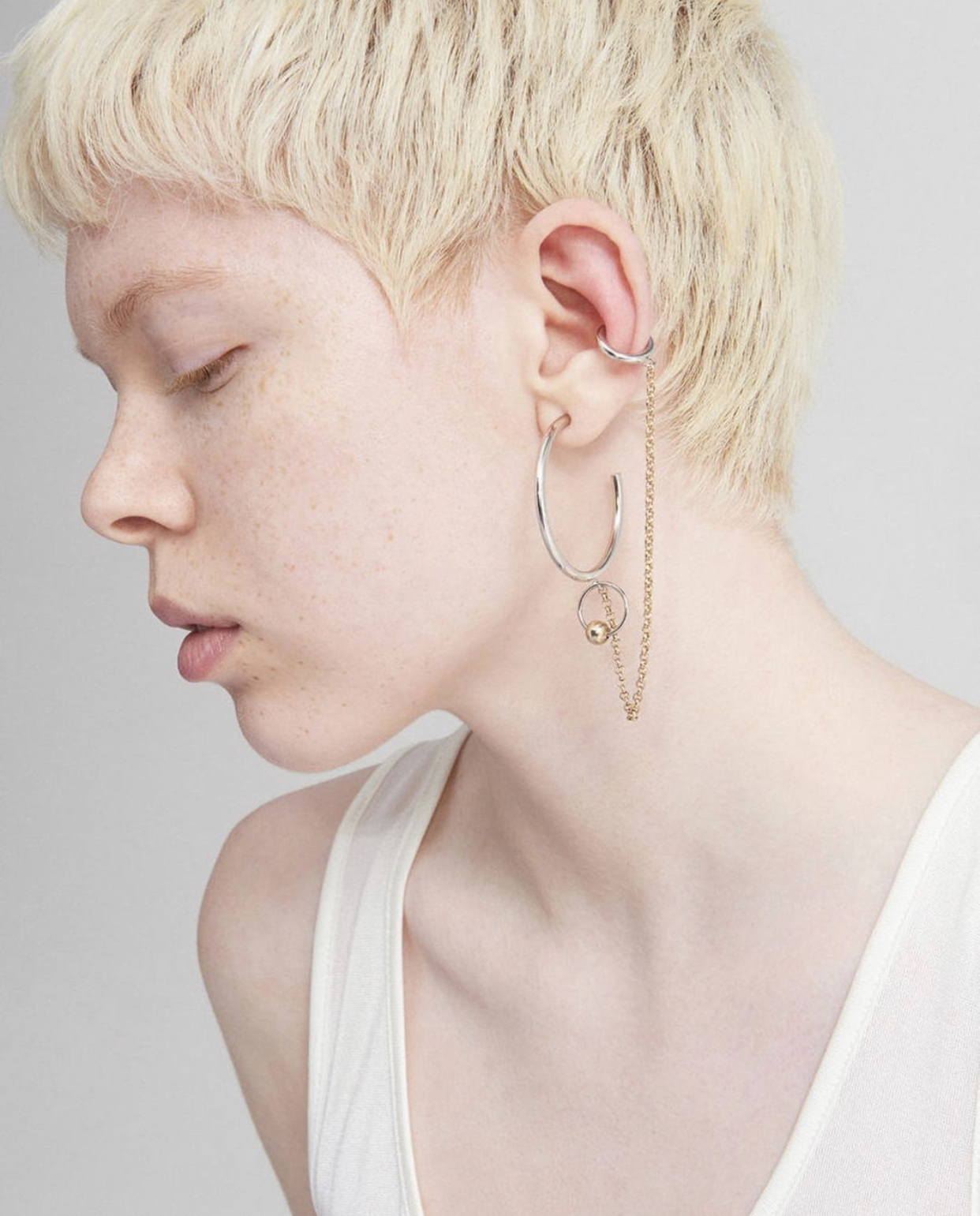 JUSTINE CLENQUET 單邊耳環ONE SIDE EARRING BIG