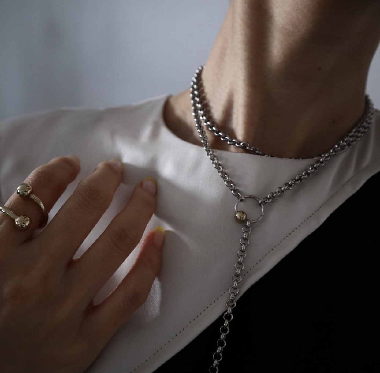 JUSTINE CLENQUET 雙層項鍊SAUL NECKLACE