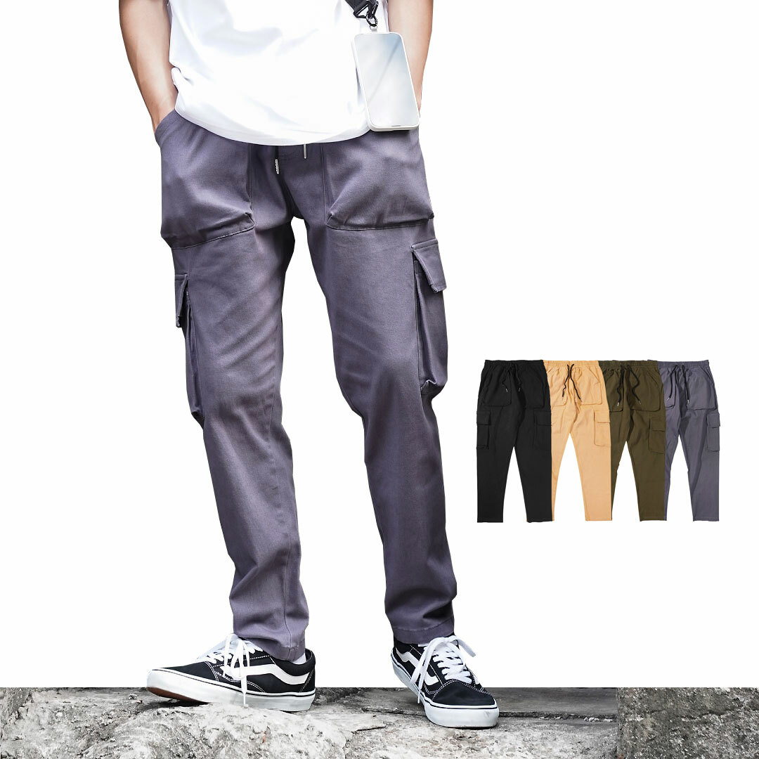 QIAO - 神耐穿 六口袋 彈力工作褲