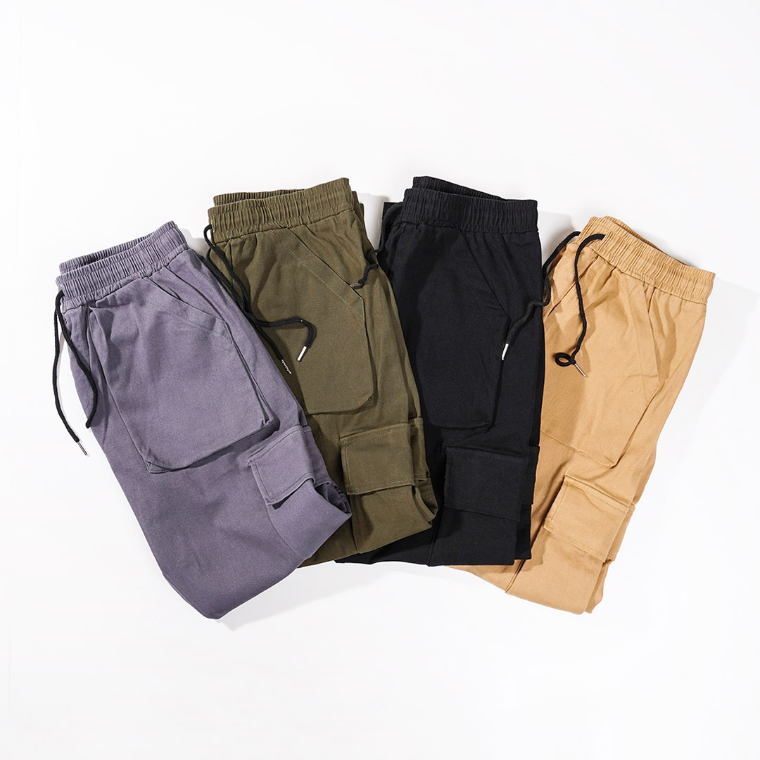 QIAO - 神耐穿 六口袋 彈力工作褲