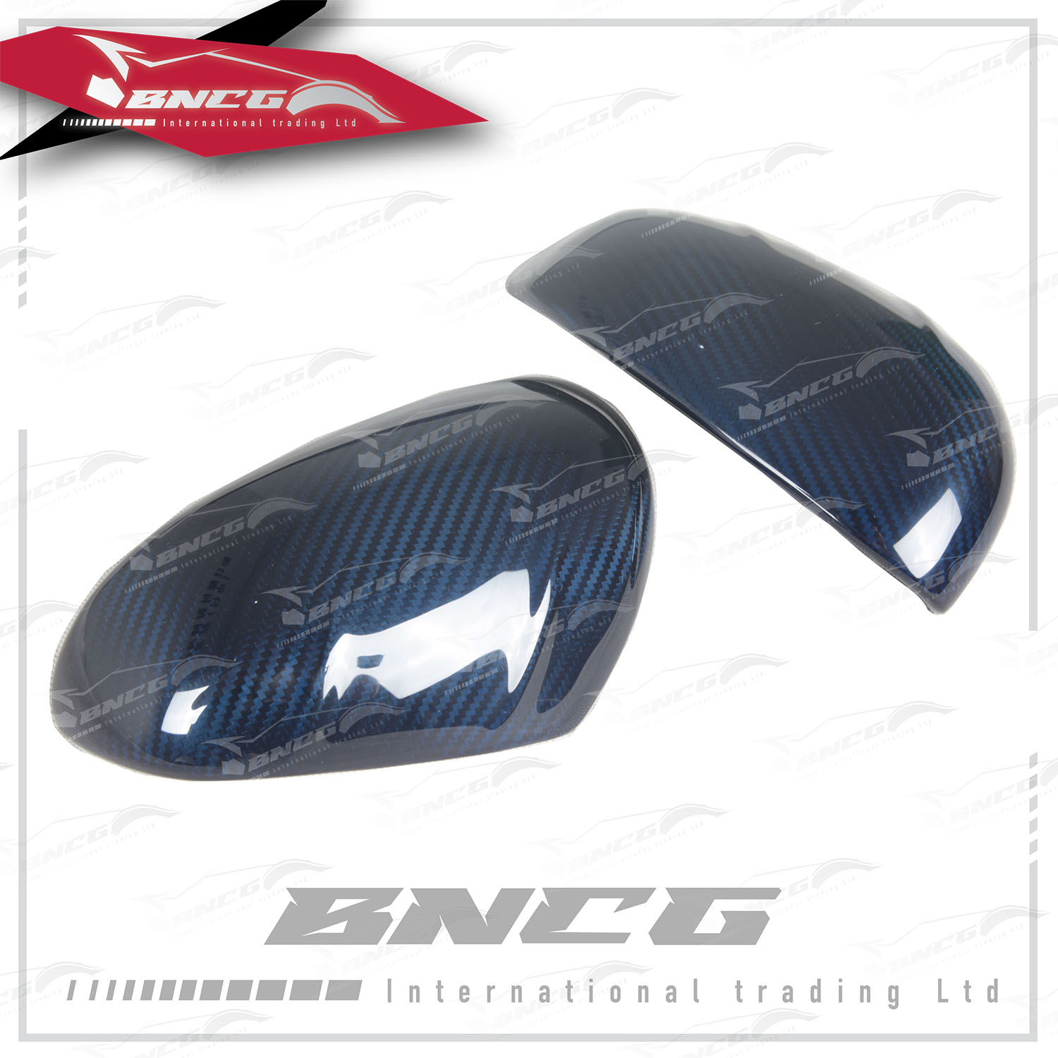 Smart 改裝 卡夢 藍色乾碳纖維 空力套件 Mansory款 照後鏡 後視鏡殼