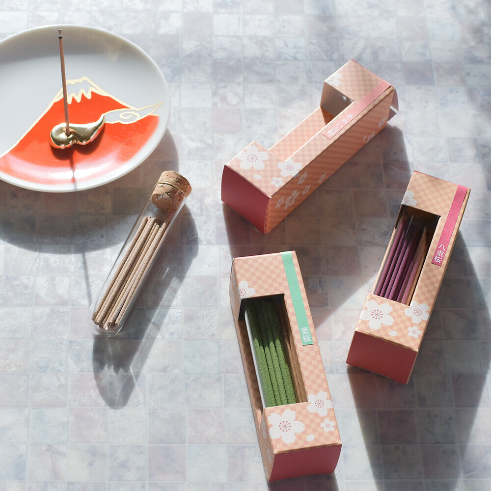 悠悠庵 櫻花線香組：葉櫻、吉野櫻、八重櫻三種櫻花