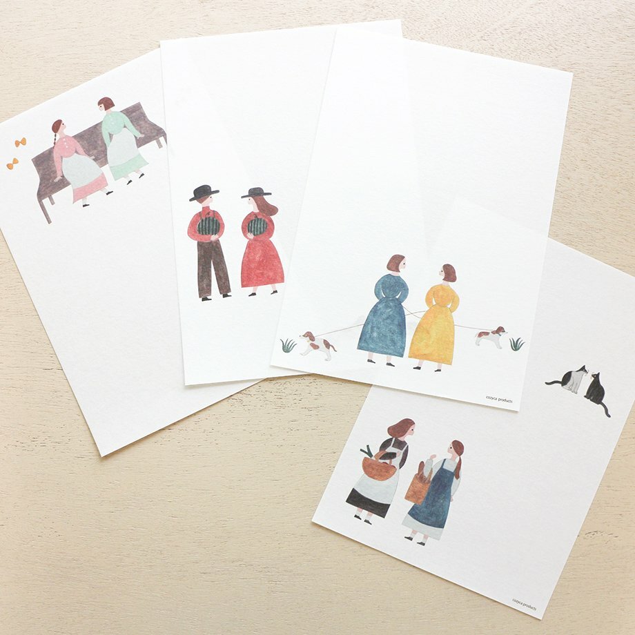 Necktie領帶 聊天 美濃和紙信紙本 12枚 日本表現社