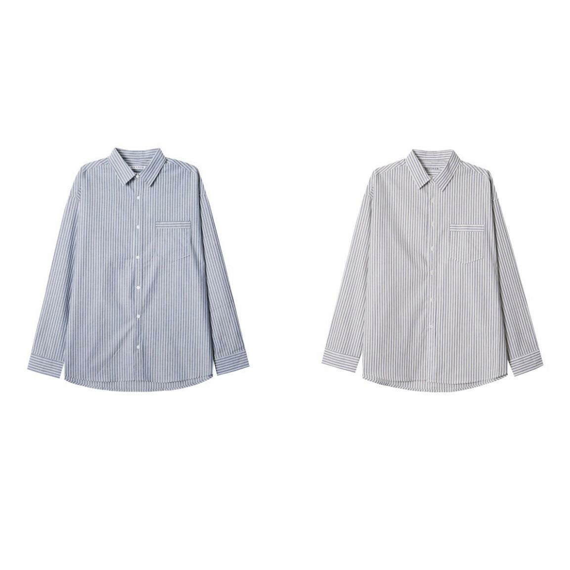 條子長袖恤衫 RECOVER-006S