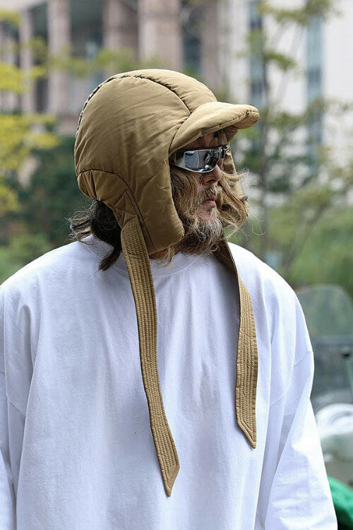 羽絨束帶遮陽帽