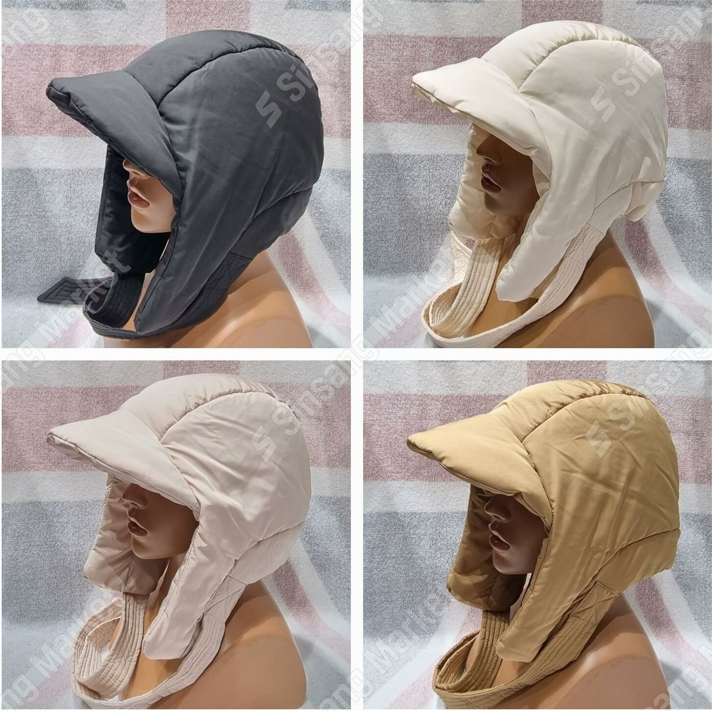 羽絨束帶遮陽帽