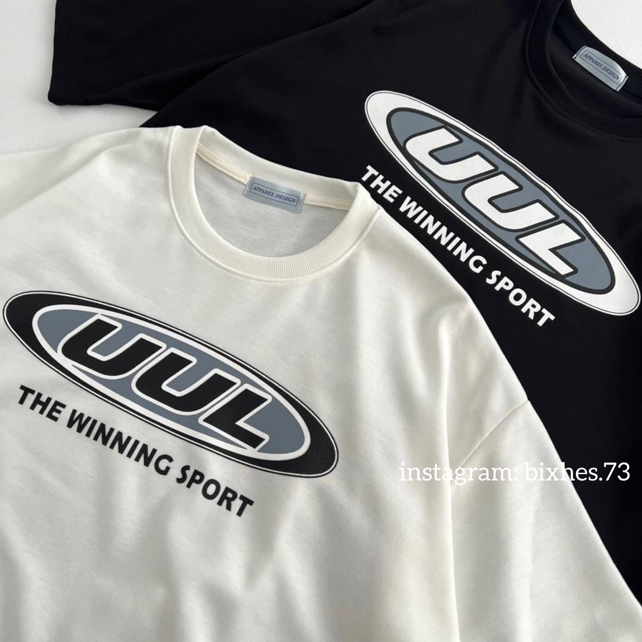 UUL字樣寬鬆短T(A00055)