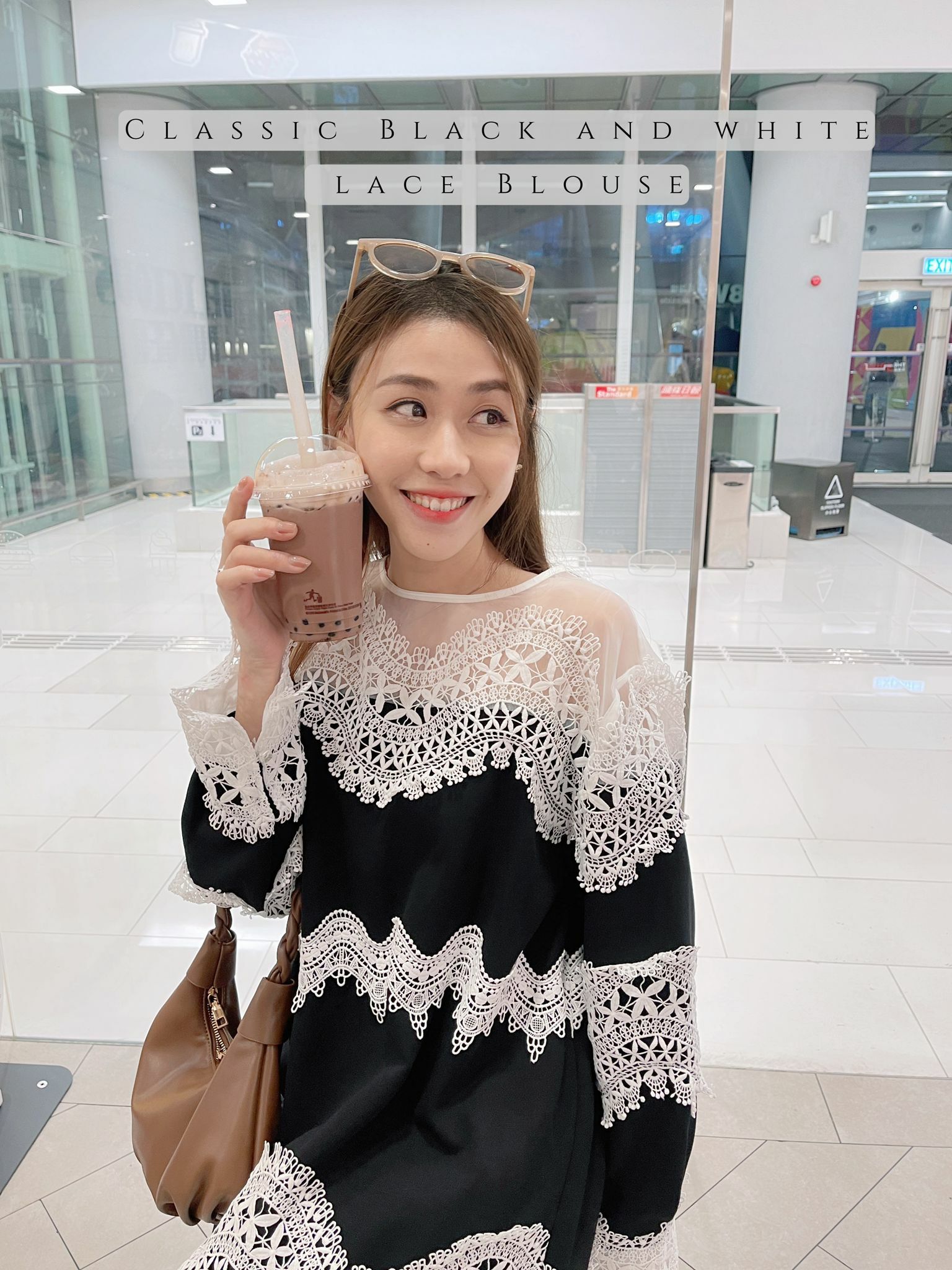 TOP#5432 🤍黑白奢華上衣