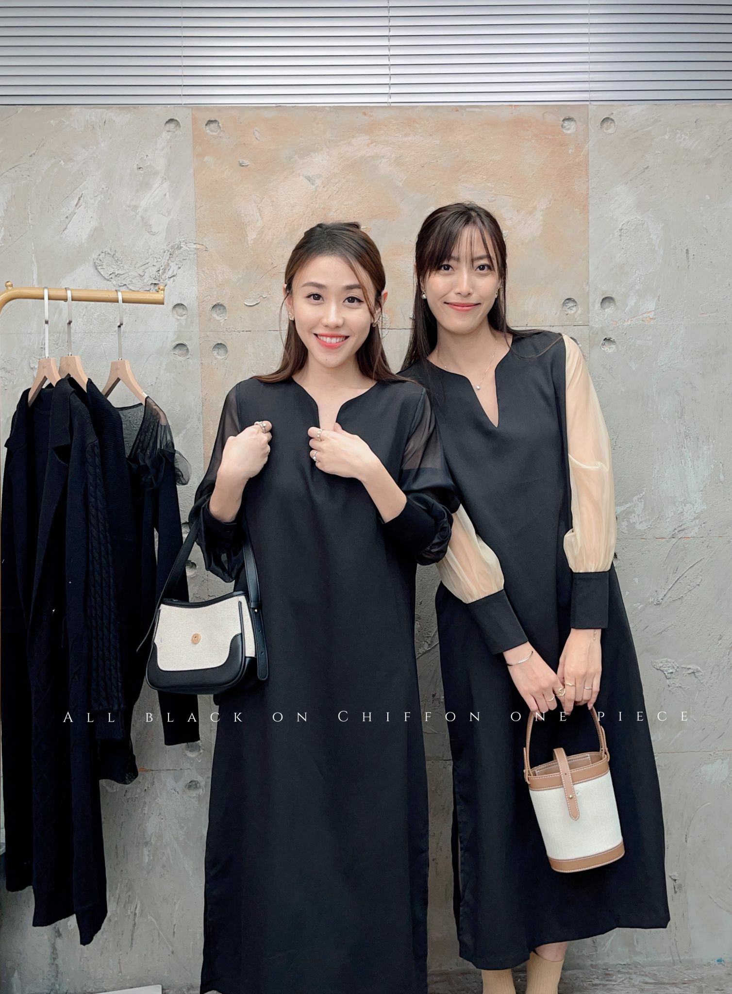 OP#5433 🤍一片黑連身裙