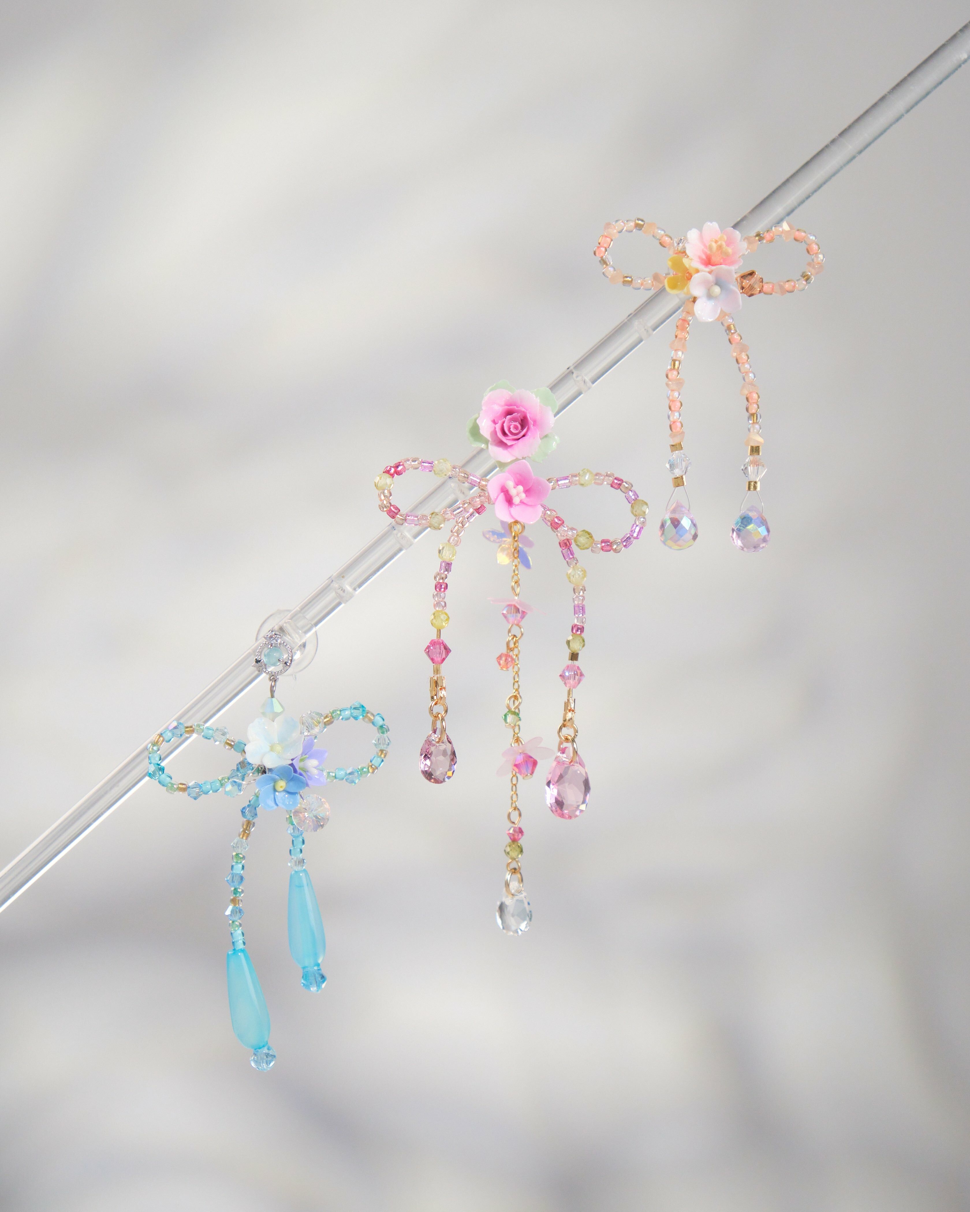 ⑩ Bow Tie For Ears S925 Earrings (8 Designs)