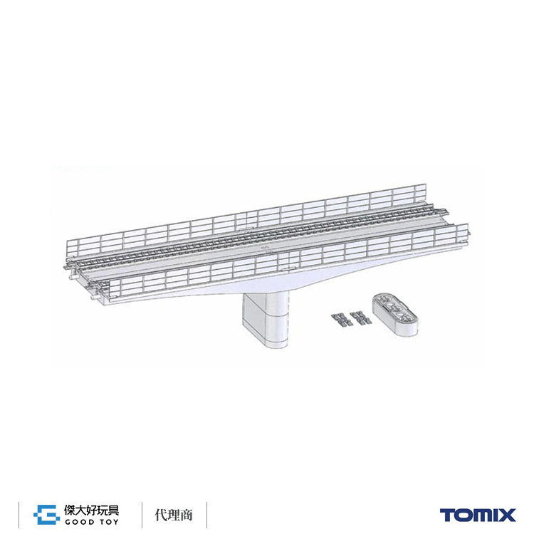 TOMIX 3226 複線RC混凝土高架橋(F) (附橋墩)