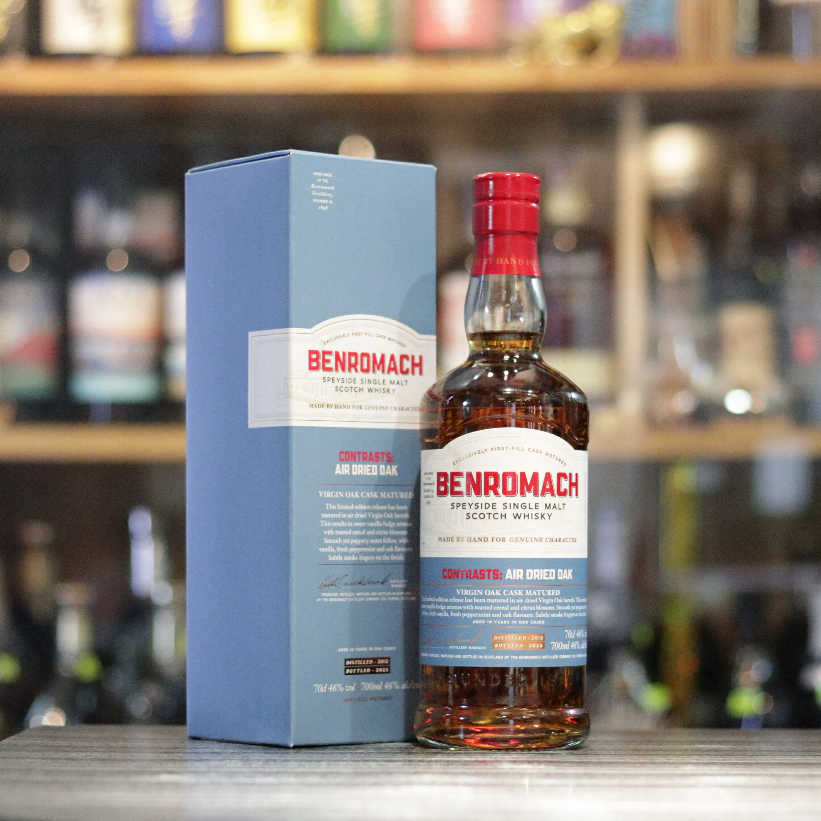 Benromach Contrasts : Air Dried Oak 10 Year Old 2012  - 70cl/46%