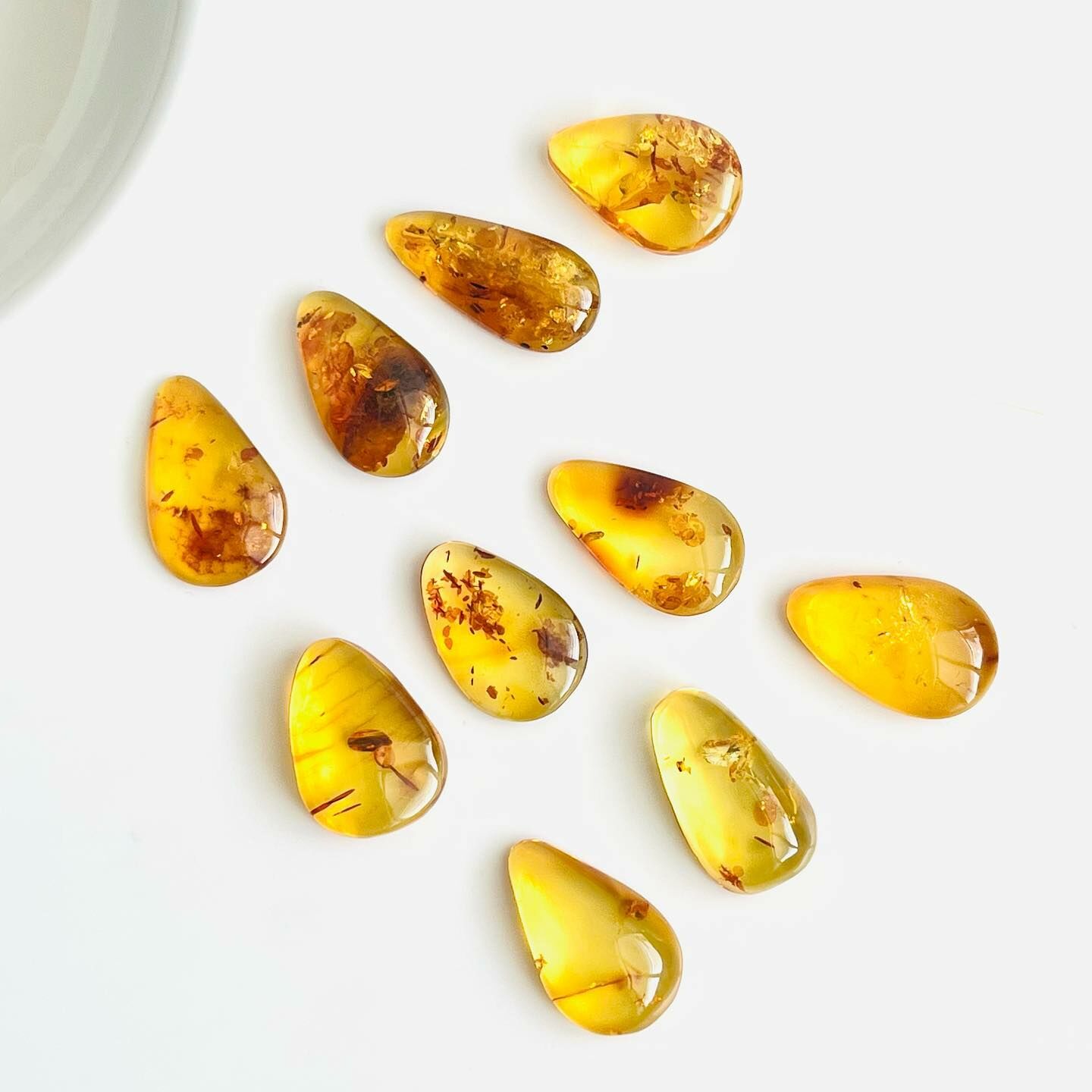 [原石] 俄羅斯花珀 水晶墜面