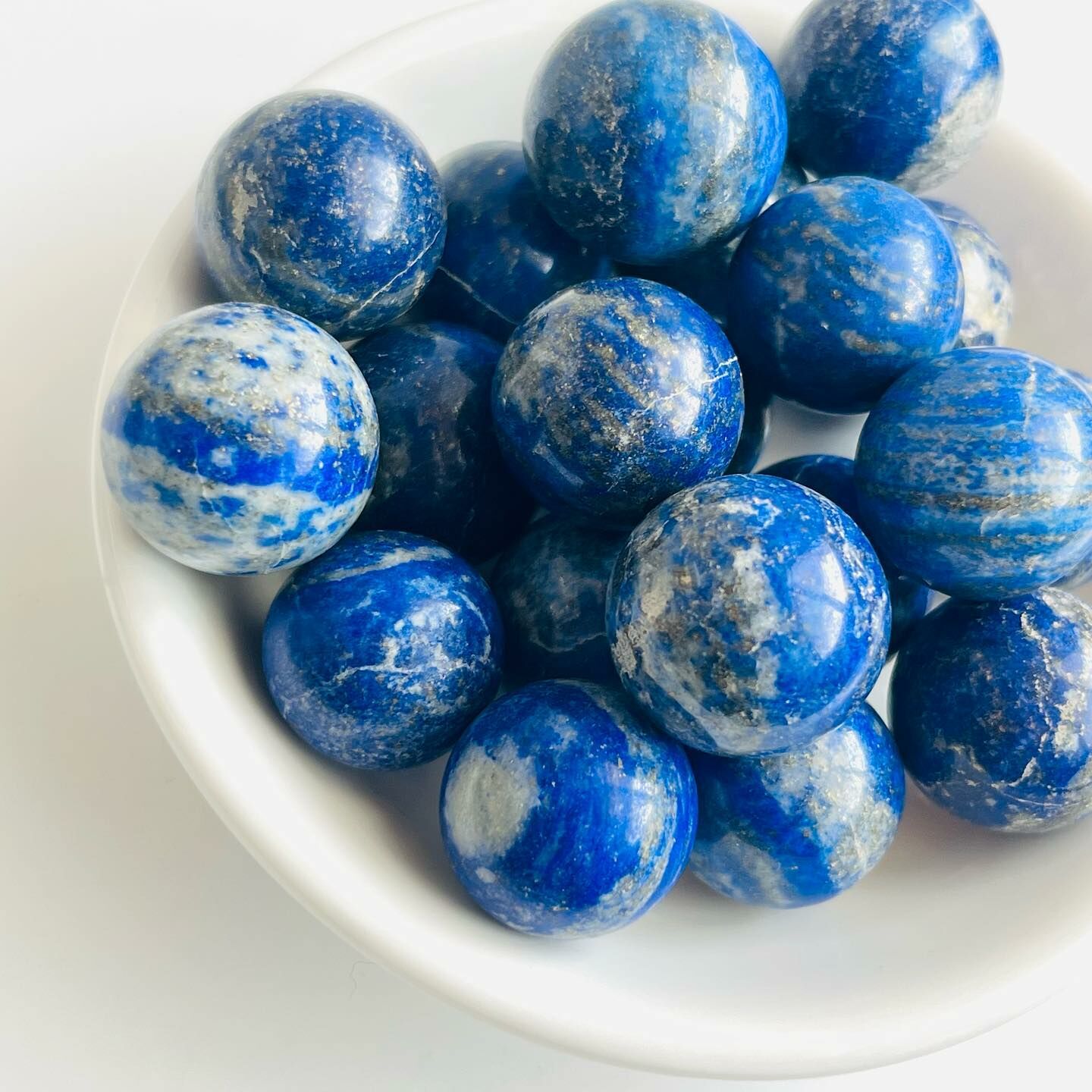 [原石] 青金石 水晶小球