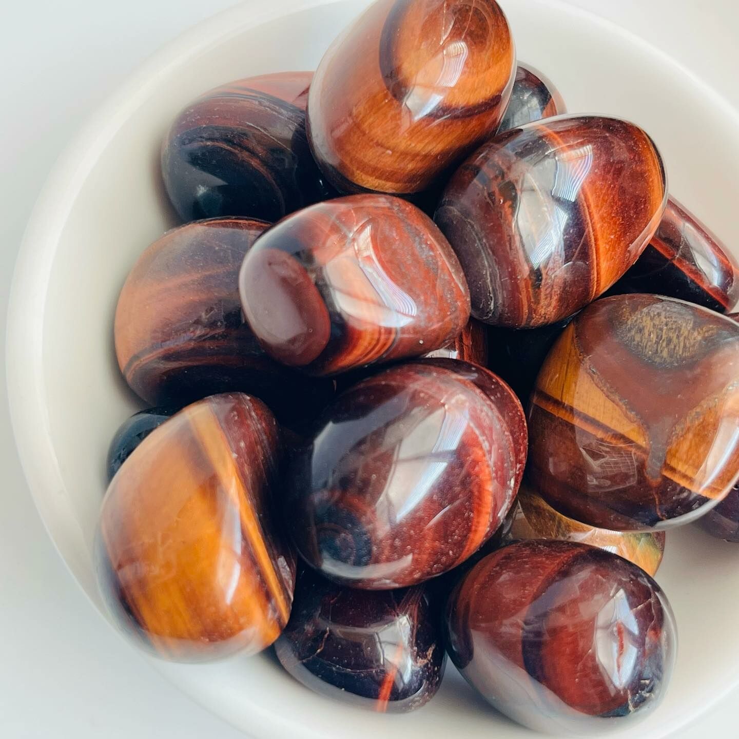 [原石] 紅虎眼石 水晶滾石