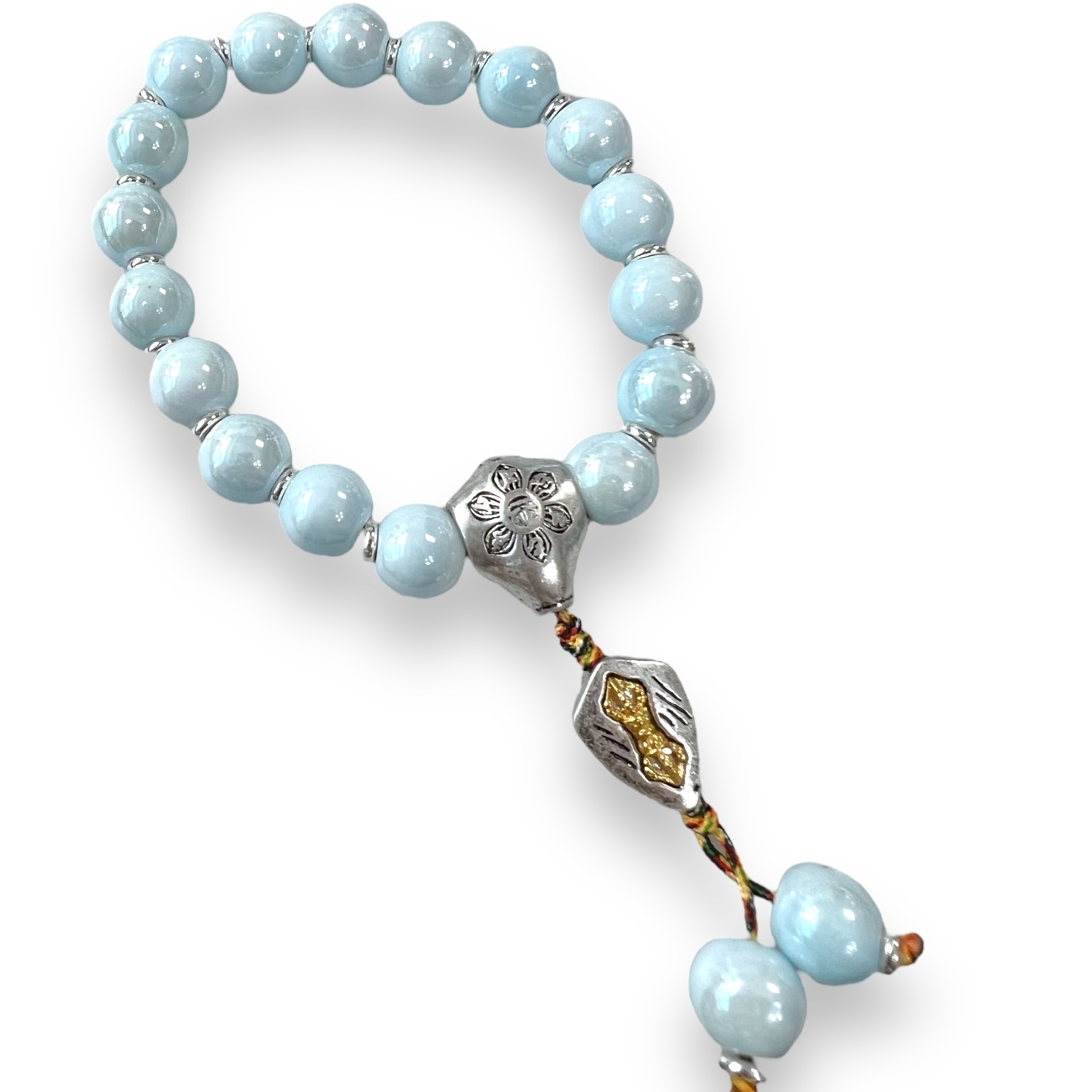 260116-A5 10mm+陶瓷粉藍色雍宮香灰手串（健康）送布袋 (3月頭到貨只限尖沙咀門店自取）