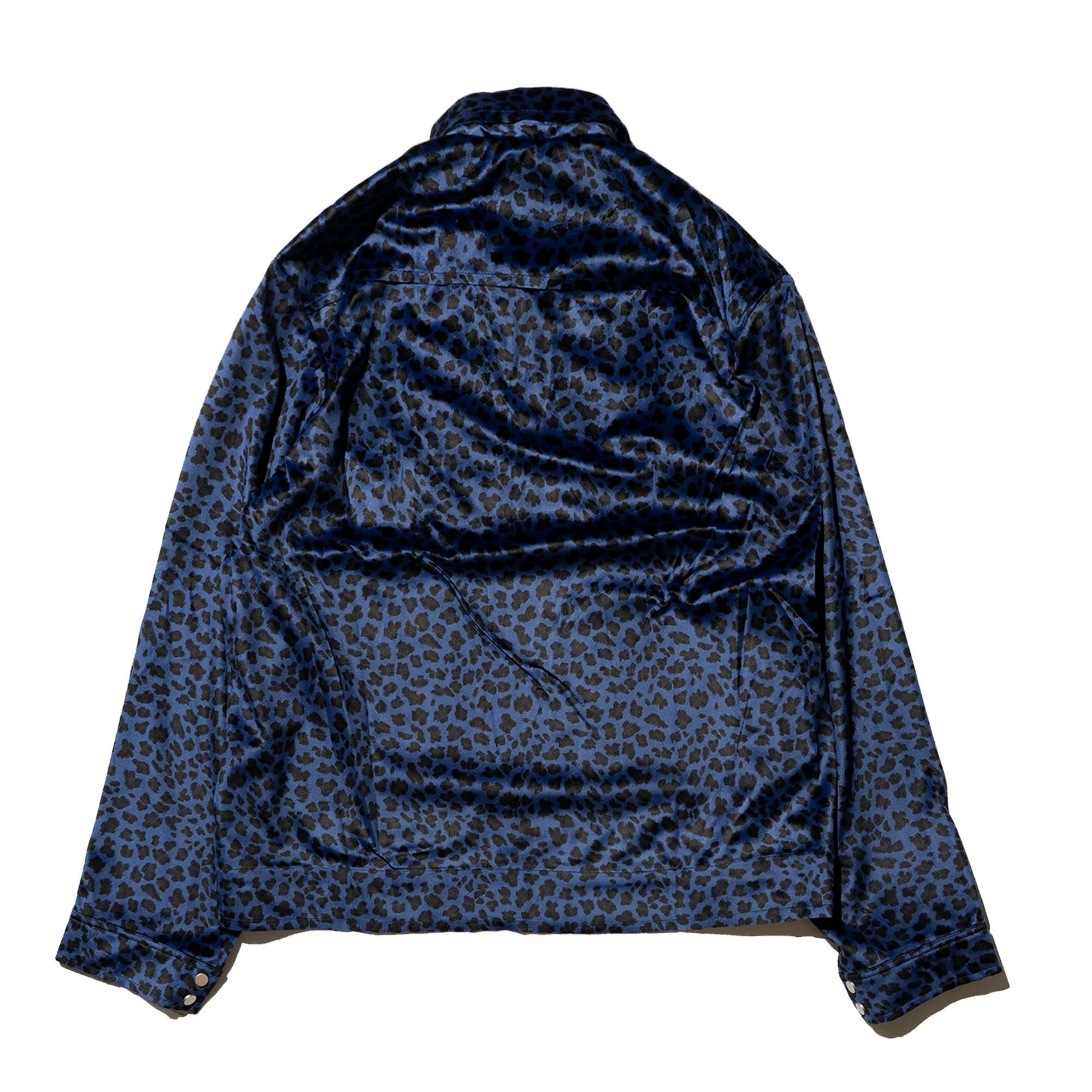 Plateau leopard zip-up jacket 藍