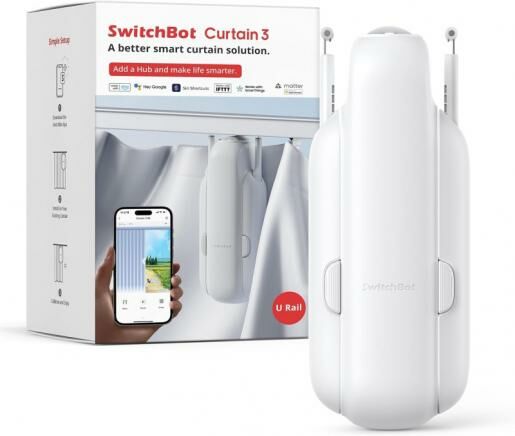SwitchBot Curtain 3 U Rail - Automatic Curtain Opener 智能窗簾機器人第三代 - U型軌道