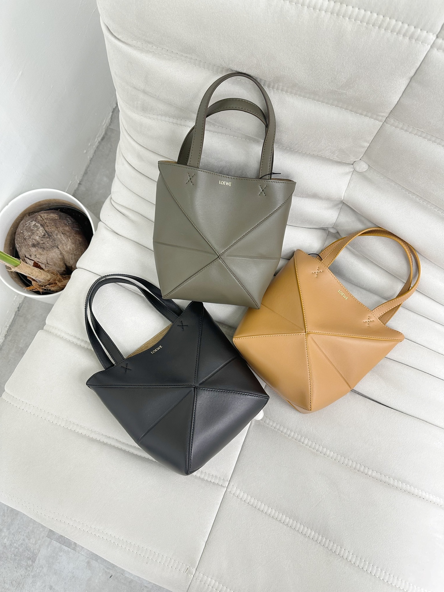 Loewe Mini Puzzle Fold Tote Bag