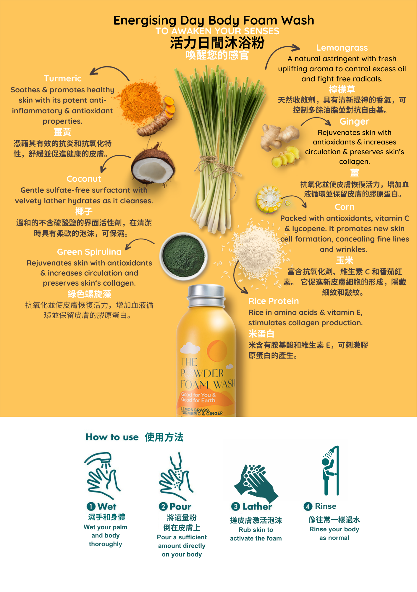 活力日間沐浴粉