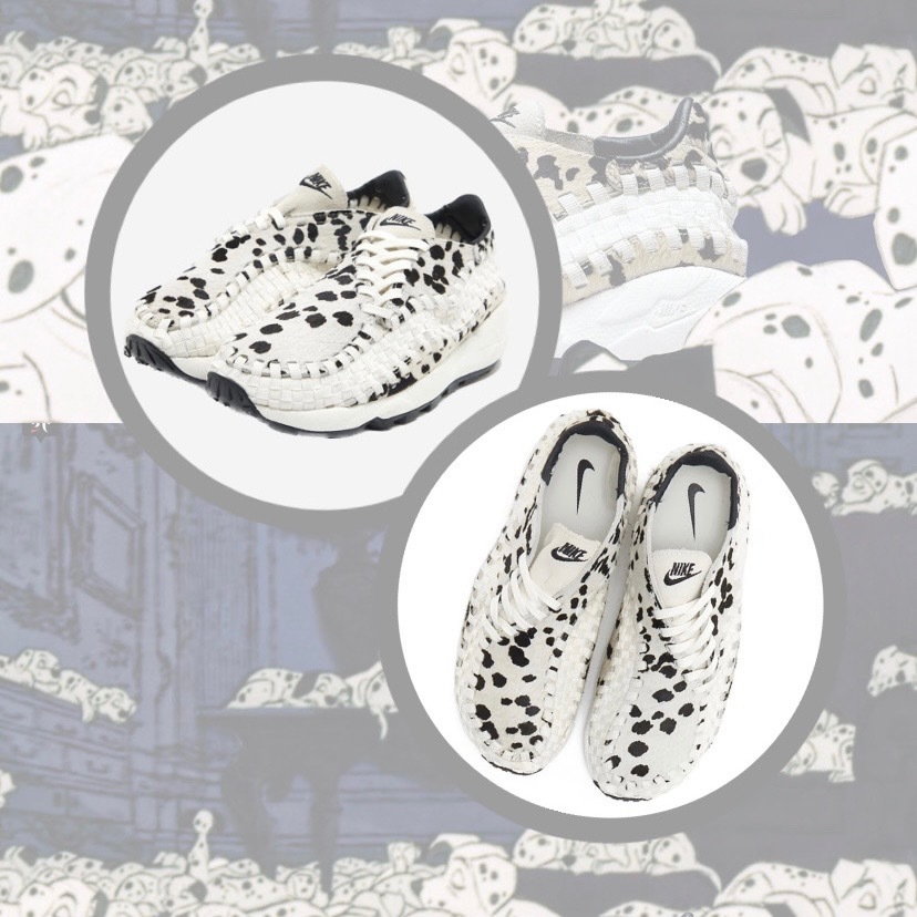 NIKE AIR FOOTSCAPE WOVEN WMNS WHITE COW 編織斑點狗