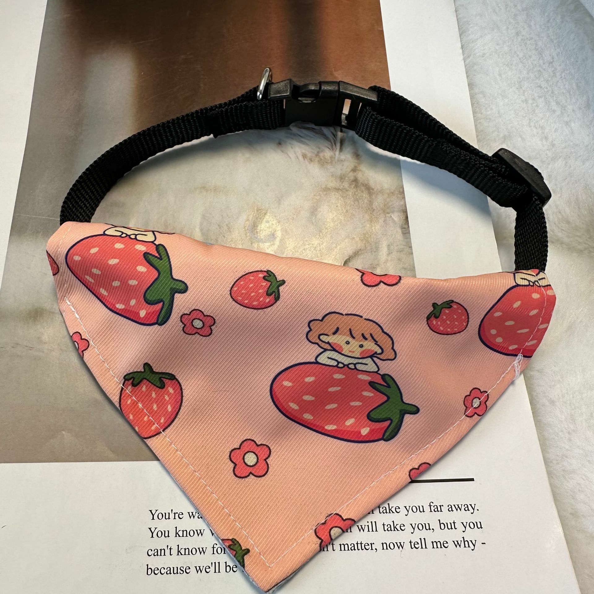 宠物衣服 大狗口水巾 三角口水巾卡扣款