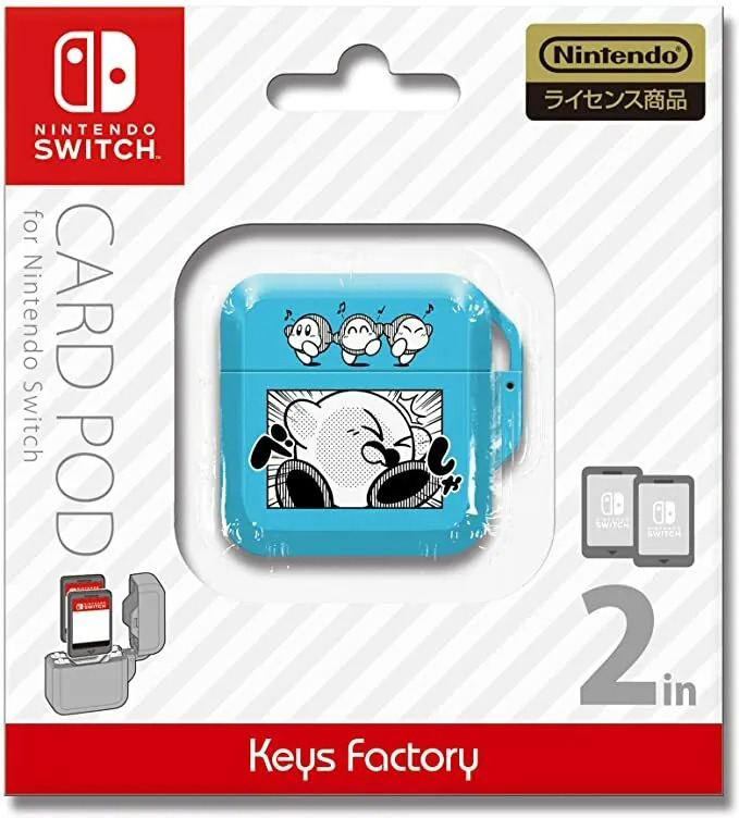 NS Keys Factory 遊戲卡匣收納盒 2入 星之卡比漫畫風