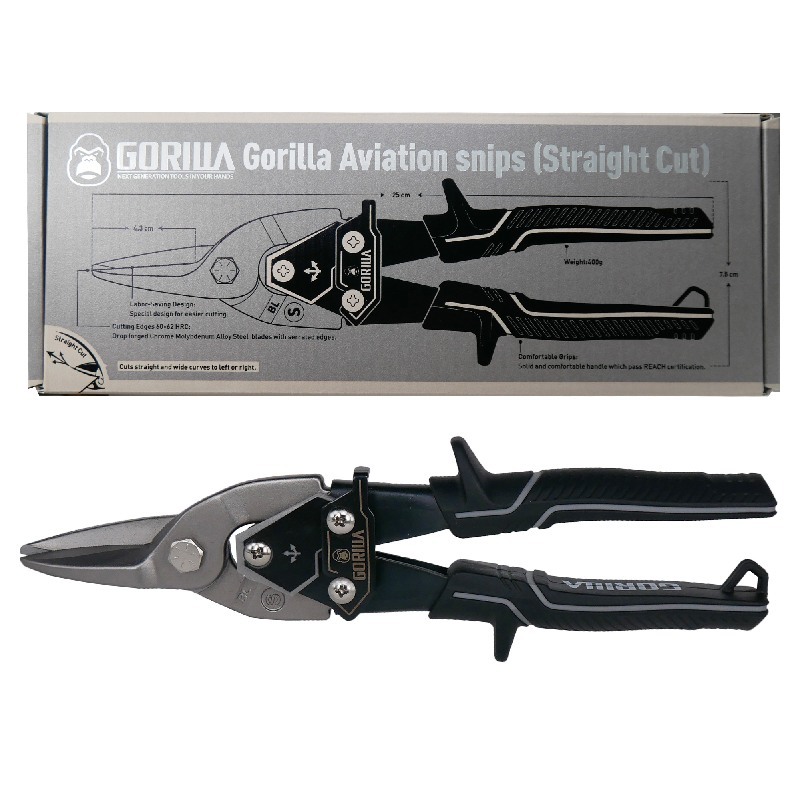 【Gorilla】超省力鐵皮剪刀（直剪）