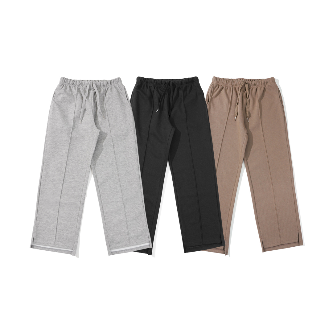 QIAO - 直筒修身落地棉褲