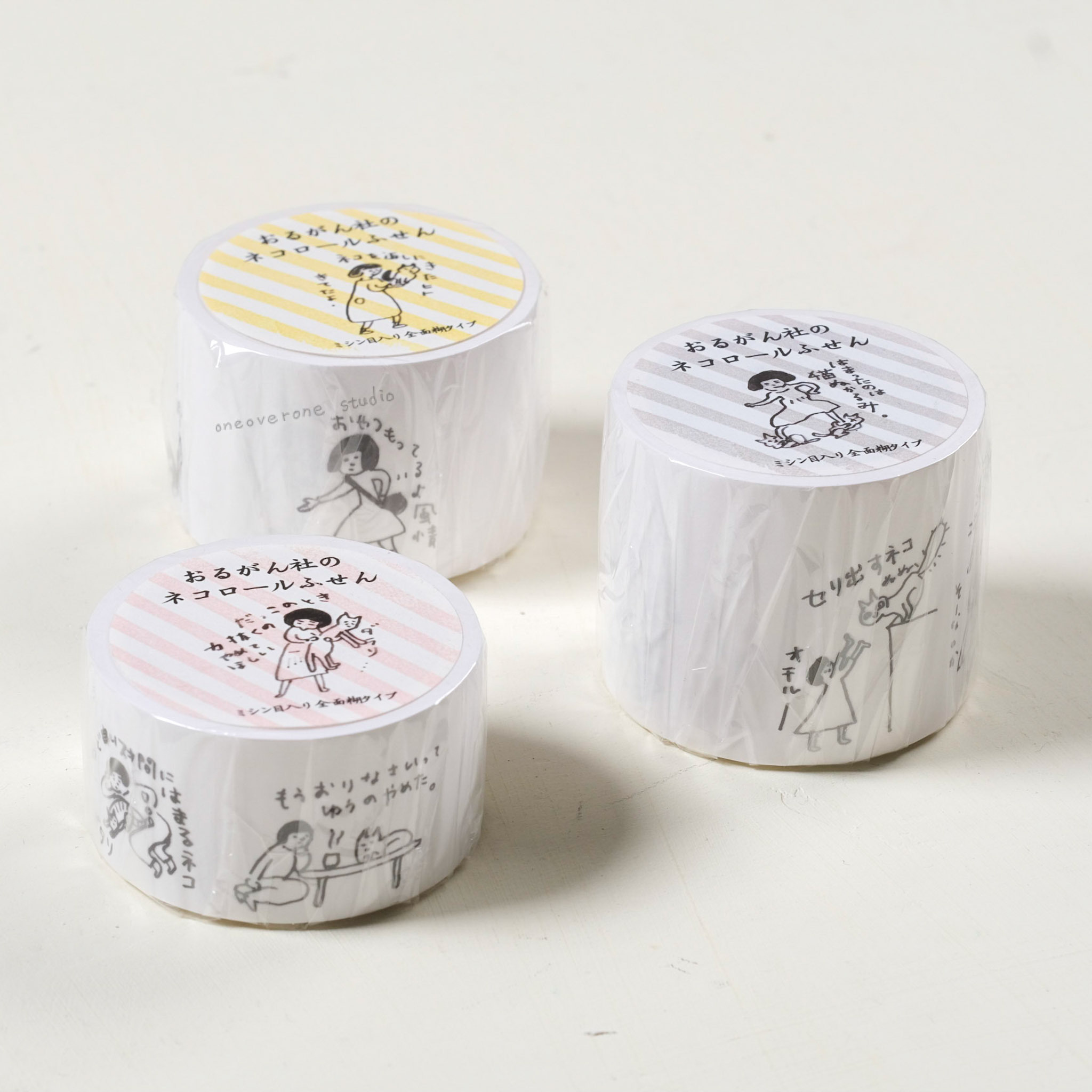 Nishio Yuki 貓咪便條紙卷｜倉敷意匠 日本