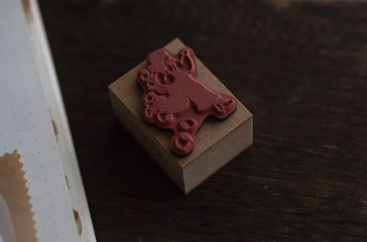 檸檬女孩 木製印章｜森空 Mori Sora Handmade 臺灣