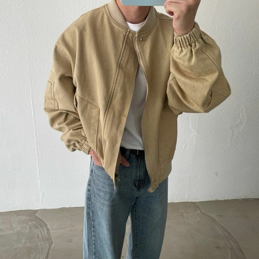 淨色拉鍊外套 RECOVER-007JK