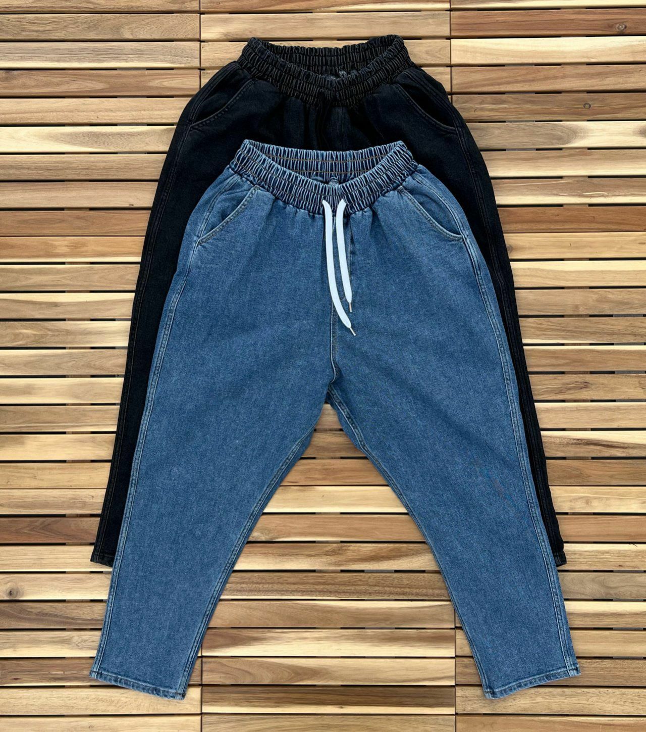 淨色鬆身牛仔褲 PEACOCK-027P