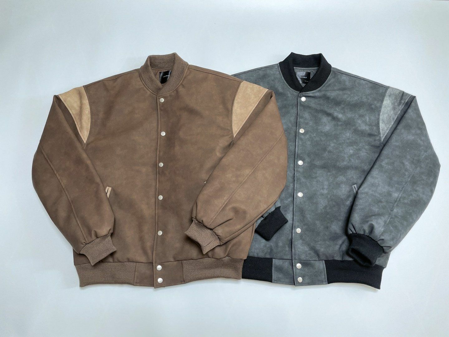 拼色合成皮褸 GAMBLE-025JK