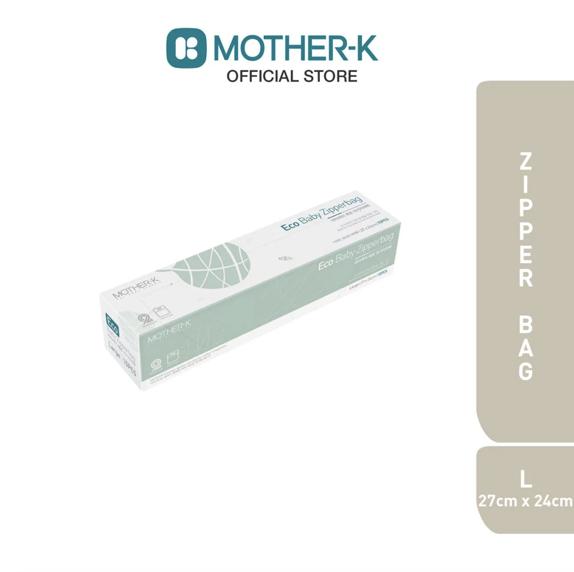 韓國製 Mother-K 環保寶寶儲存袋-L 15個裝