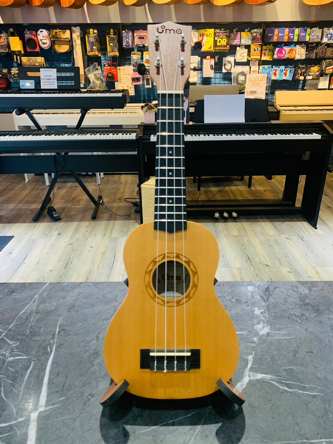 UMA UK-SUN-SS1 21吋 雲杉/沙比利木『合板』烏克麗麗【宛伶樂器】